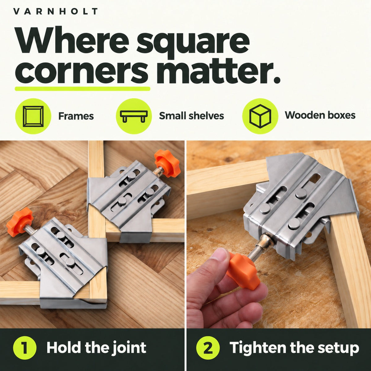 Varnholt 90° Corner Clamp Pair